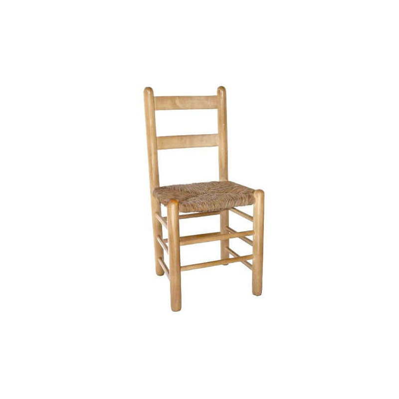 Silla comedor Duquesa Chopo 90 asiento enea - Anea acabado pulido natural