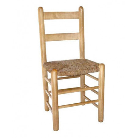 Silla comedor Duquesa Chopo 90 asiento enea - Anea acabado pulido natural