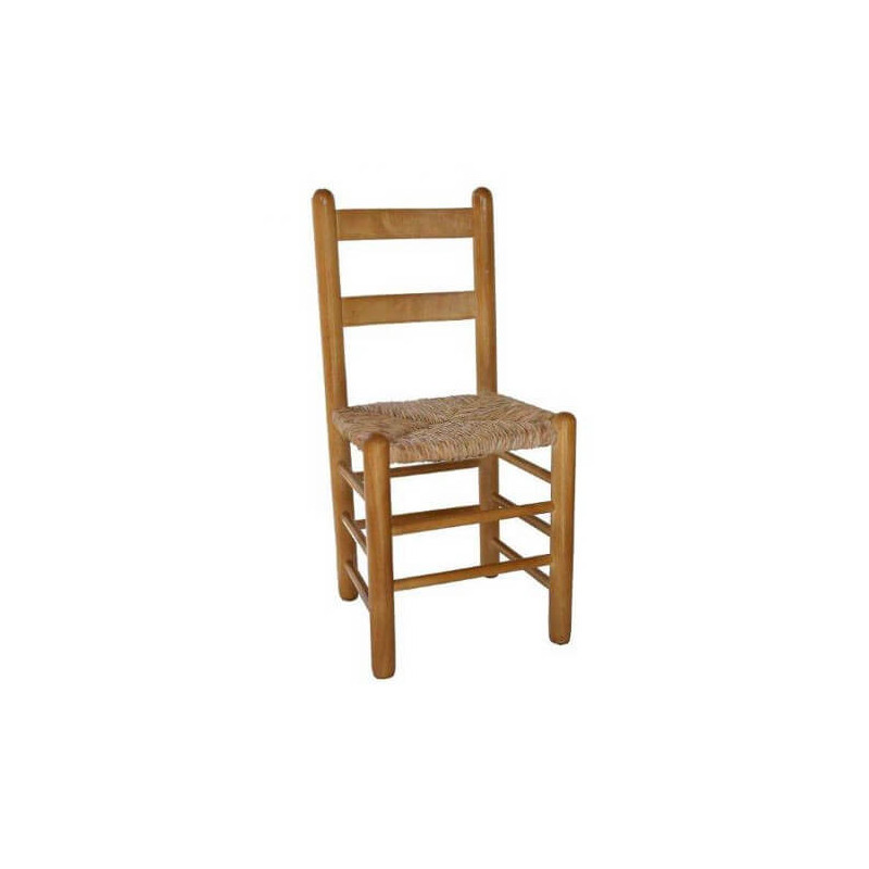 Silla comedor Duquesa Chopo 90 asiento enea - Anea acabado pulido cerezo