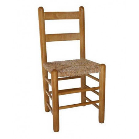 Silla comedor Duquesa Chopo 90 asiento enea - Anea acabado pulido cerezo
