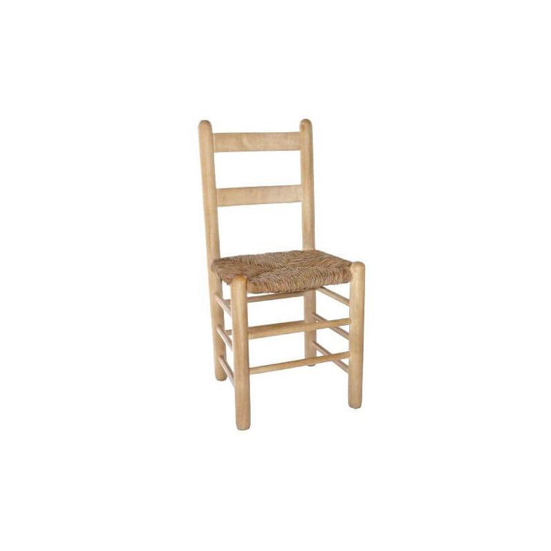Silla comedor Duquesa Chopo 90 asiento enea - Anea acabado crudo