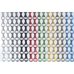 cortina exterior antimosquitos aluminio varios colores kris 2