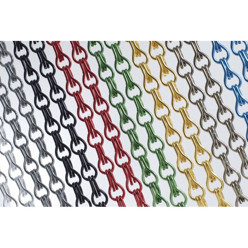  cortina exterior antimosquitos aluminio varios colores detalle