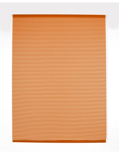 Estor enrollable translúcido rayado medidas estándar color naranja