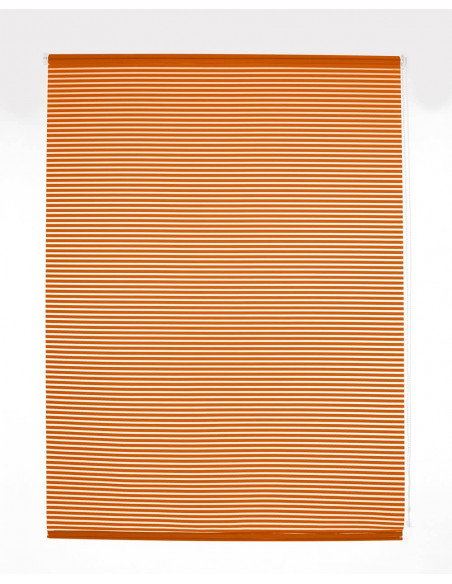 Estor enrollable translúcido rayado medidas estándar color naranja