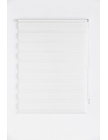 Estor enrollable doble tejido Noche y Día "Fácil Instalación" color crema