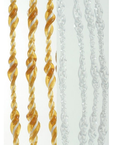 Cortina PVC exterior antimoscas a medida "Milán" colores cristal