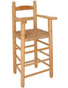 Sillón de bola niño trona madera pino Enea-Anea