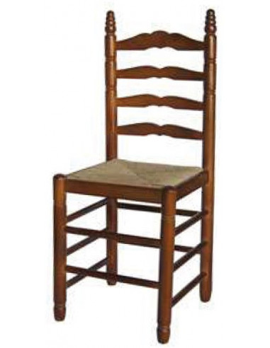 Silla colonial asiento puesto madera Enea-Anea