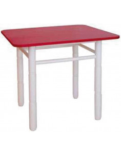 Mesa cuadrada madera varios colores 60 cm