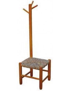 Taburete Perchero Madera  De Chopo