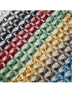 Cortina cadenilla aluminio diversos colores comprogar