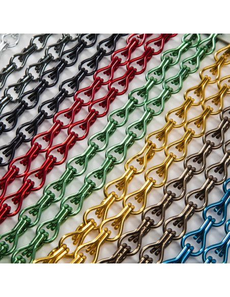 Cortina cadenilla aluminio diversos colores comprogar 