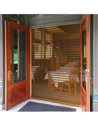 Cortina PVC exterior antimoscas a medida "Milán" colores cristal