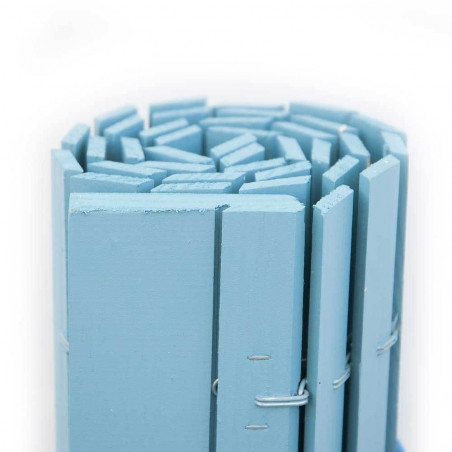 Persiana alicantina madera pintada "a medida " color azul claro