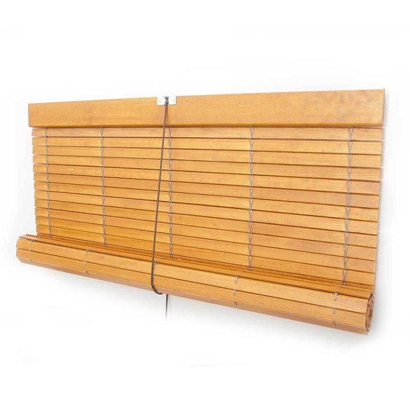 Persiana alicantina madera pintada "a medida " color naranja 