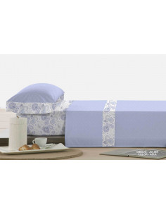 Juego Sábanas Julien 90 Beige Algodón Poliéster 50% 2