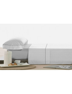 Juego Sábanas Beyonce 180 Gris Algodón 100%