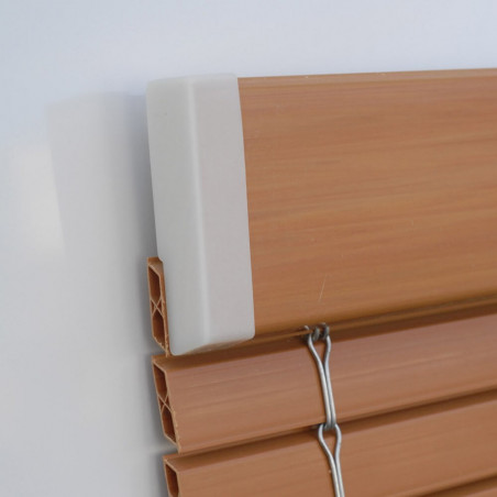 I-CP Persiana alicantina plástico "a medida" oregón pintado detalle cantonera