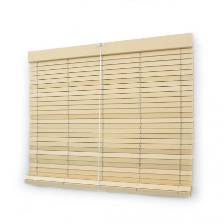 Persiana alicantina madera "a medida " color marfil pintado