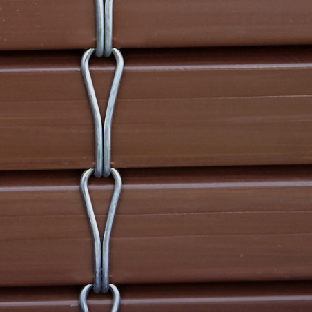 P - Persiana alicantina área irregular a medida COLOR NOGAL