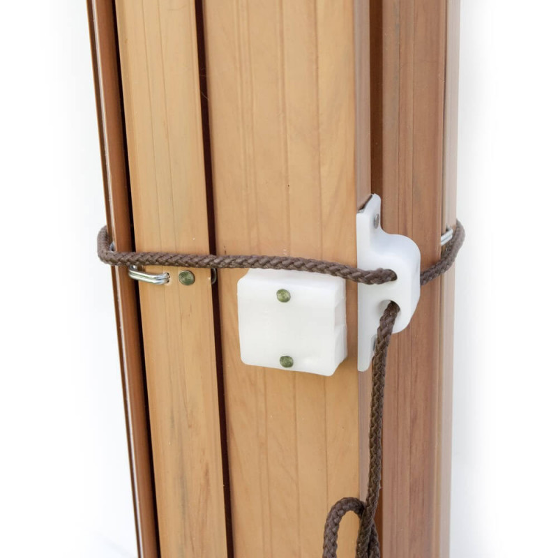 Persiana alicantina área irregular a medida COLOR MADERA IMITACIÓN