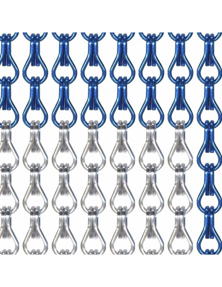 Cortina Cadenas Aluminio Crisax Samba 90x210 medidas estándar detalle 2