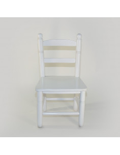 RE206-Silla-bola-costurera-blanca-asiento-madera-vista-frontal