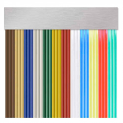 Cortina PVC exterior antimoscas a medida cinta transparente "Diana" 2