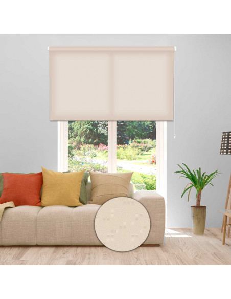 Estor enrollable albany translúcido colores lisos 102 - beige