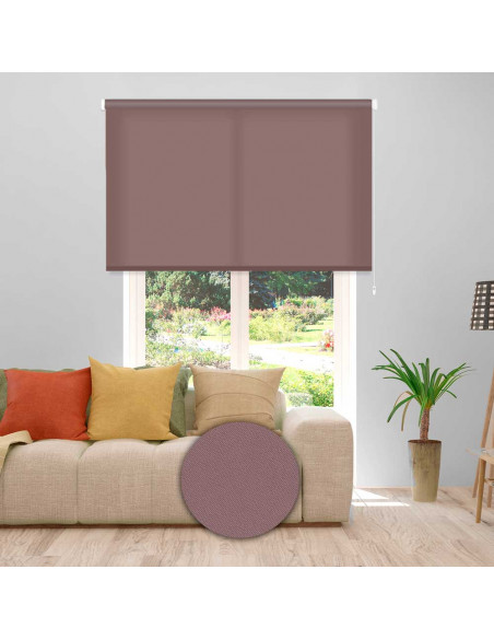Estor enrollable albany translúcido colores lisos 104 - topo