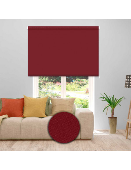 Estor enrollable albany translúcido colores lisos 108 - burdeos