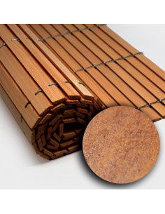Trozo-rollo-persiana-madera-cerezo
