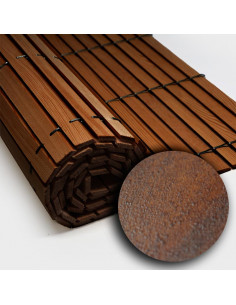 Trozo-rollo-persiana-madera-nogal