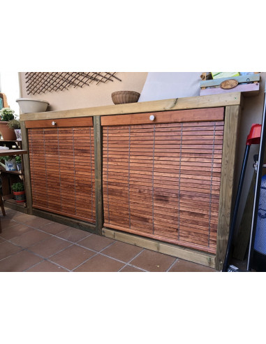 Persiana alicantina madera para exterior a...