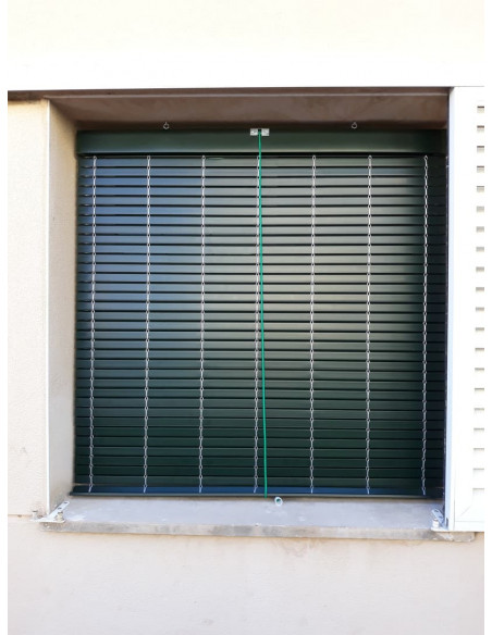 Persiana alicantina plástico - pvc montante interior de madera "a medida" colores lisos especiales