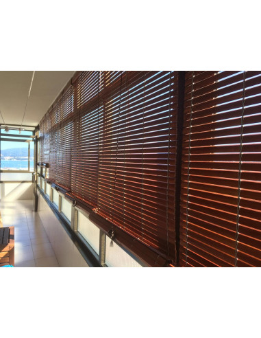 Persiana alicantina madera luxe avellana y pino...