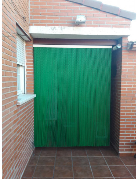 Cortina Cordón Rizado Grueso colores opacos exterior para puertas - A medida