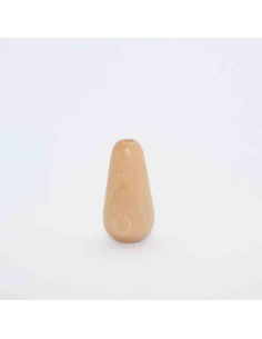 Tirador de madera natural forma de bellota