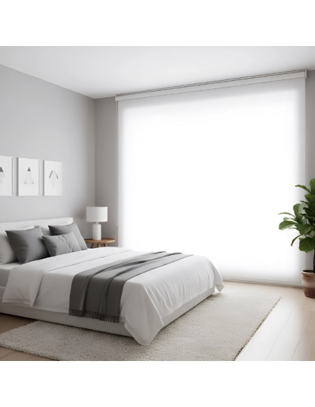 estor traslucido barato blanco a medida