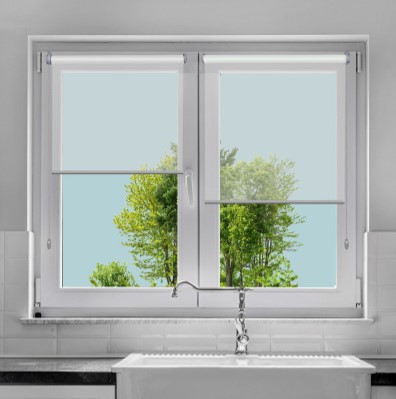 Concept Blinds Estores Personalizados Día Y Noche - SIN Taladrar - Estores Enrollables Para Ventanas Y Puertas (Ancho De 90 Cm A 150 Cm