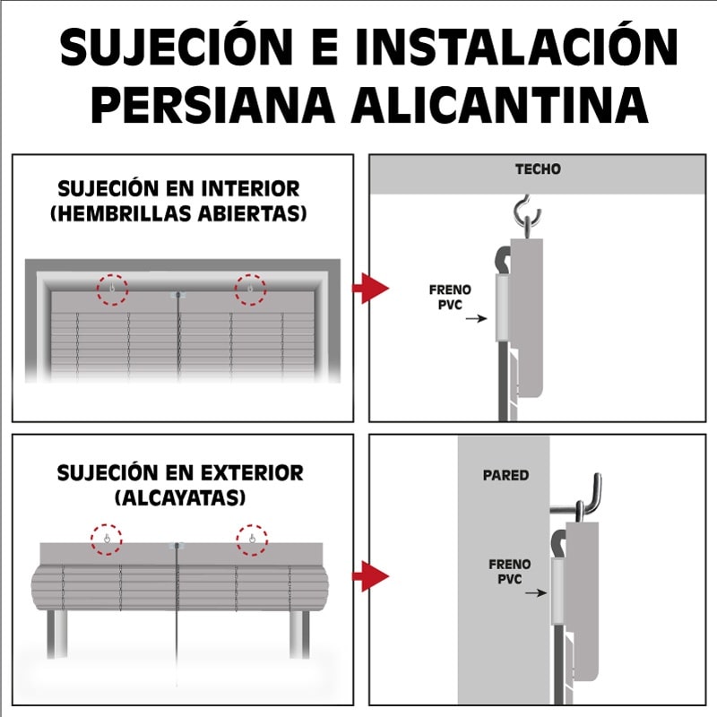 Cómo cambiar la cuerda de una persiana alicantina - Mosquiteras24H