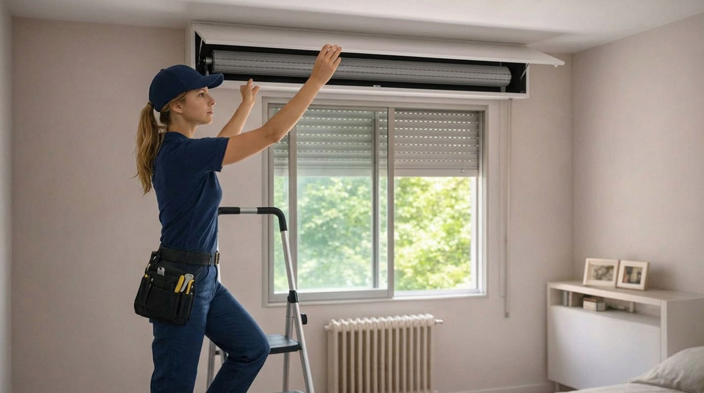 Abrir persiana enrollable