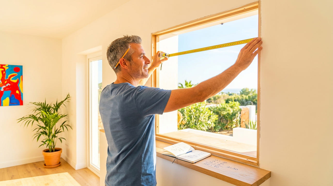 medir persiana enrollable