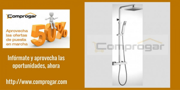 Descuentos del 30% en grifería y columnas de ducha